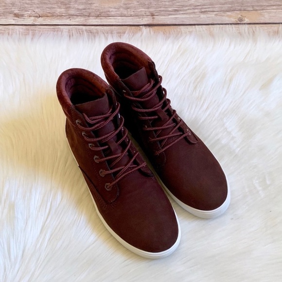 Timberland Burgundy Dausette Sneaker Boots - Picture 5 of 8